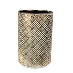 Sagebrook Home Beige/Red/Gold Vase, 11.5``