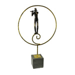 Sagebrook Home Metal Flute Musician On Stand, Kd