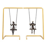 Sagebrook Home Set of 2 Swinging People Bookends