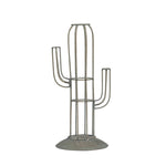 Sagebrook Home Silver Metal Cactus Bud Vase 10.75``