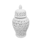 Sagebrook Home 12468-02 18.5" Pierced White Temple Jar