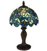 Meyda Lighting 124812 14"H Nightfall Wisteria Mini Table Lamp