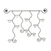 Sagebrook Home Black Metal Wall Candle Holder, Wb