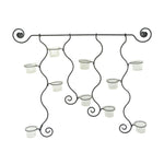 Sagebrook Home Black Metal Wall Candle Holder, Wb
