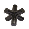 Sagebrook Home Black Ceramic Jacks
