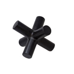 Sagebrook Home 12584-04 5" Matte Black Ceramic Jacks