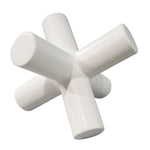 Sagebrook Home Matte White Ceramic Jacks