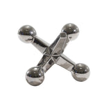 Sagebrook Home Ec, Silver Ceramic Roundedjacks