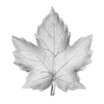 Sagebrook Home Silver Resin Maple Leaf Plate Rf
