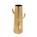 Sagebrook Home Gold Metal Cactus Vase 19.75``