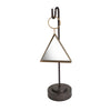 Sagebrook Home Hanging Metal Triangle Mirroron Stand