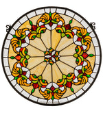 Meyda Lighting 127115 18"W X 18"H Middleton Stained Glass Window Panel