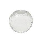 Sagebrook Home Faceted Clear Glass Orb 4.75``