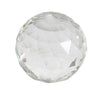 Sagebrook Home 12755-02 4" Faceted Clear Glass Orb