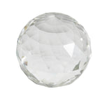 Sagebrook Home 12755-02 4" Faceted Clear Glass Orb