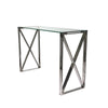 Sagebrook Home 12802-03 30.75" Silver Metal/Glass Console Table, Kd