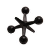 Sagebrook Home Black Metal Jacks Decor, 5"
