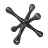 Sagebrook Home Gun Metal Jacks Sculpture 8"