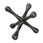 Sagebrook Home Gun Metal Jacks Sculpture 8"
