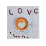 Sagebrook Home ``Love`` & Coffee Cup 3D Canvasprint