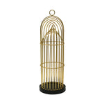 Sagebrook Home Gold Metal Cage Lantern 20``
