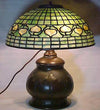 Meyda Lighting 129286 Original Tiffany Acorn W/Tobacco Leaf Table Lamp