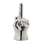 Sagebrook Home 16146-02 8" Dirty Finger Sign, Silver