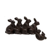 Sagebrook Home Brown Resin Hugging Shelf Bunnies