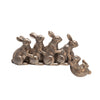 Sagebrook Home Polyresin 8" Hugging Bunnies, Copper