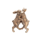 Sagebrook Home 13004-06 7" Polyresin Bunnies Dancing, Copper