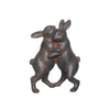 Sagebrook Home Polyresin 7" Bunnies Dancing, Bronze