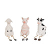 Sagebrook Home 13027-01 5.5" Resin Hanging Legs Farm Animals, Set of 3