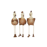 Sagebrook Home 13027 8" Hanging Legs Chickens, Set of 3