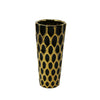 Sagebrook Home Black/Gold Fishnet Vase 9.75``