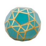 Sagebrook Home Ceramic Orb 6`` Turq/Gold