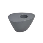 Sagebrook Home Charcoal Wedge Candle Holder 4.5``