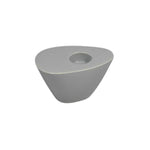 Sagebrook Home Gray Wedge Candle Holder 6.25``