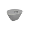 Sagebrook Home Gray Wedge Candle Holder 4.5``