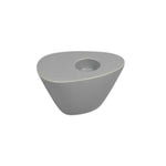 Sagebrook Home Gray Wedge Candle Holder 4.5``