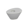 Sagebrook Home 13062-07 6.25" White Wedge Candle Holder