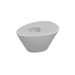 Sagebrook Home 13062-07 6.25" White Wedge Candle Holder