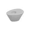 Sagebrook Home 13062-08 4.5" White Wedge Candle Holder