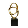 Sagebrook Home Gold Looped Sculpture 23.25`` Kd