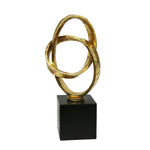 Sagebrook Home Gold Looped Sculpture 23.25`` Kd