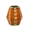 Sagebrook Home Orange Sturgeon Skin Vase 9``