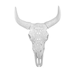 Sagebrook Home 13091-01 17.75" Carved White Bull Skull