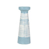 Sagebrook Home Blue/White Candle Holder, 11.75``