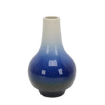 Sagebrook Home White/Blue Ombre Vase 10``