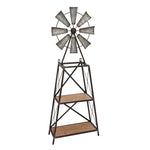 Sagebrook Home Wood/Metal Windmill Shelf Kd