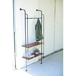 Kalalou NJH2060 Iron Folding Wall Rack with Mango Wood Shelf